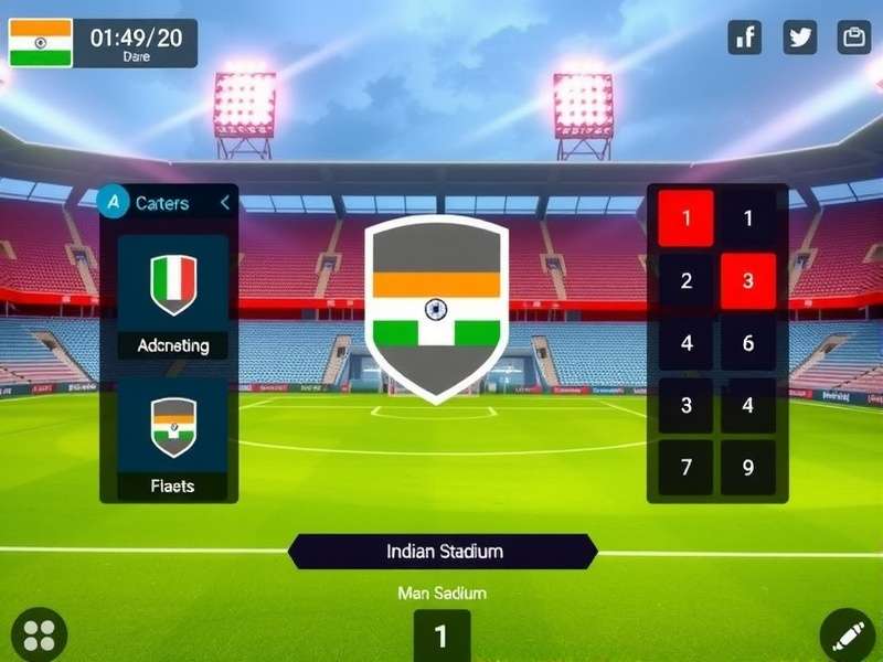 Goa Midfield Icon 16 showing Indian stadium design