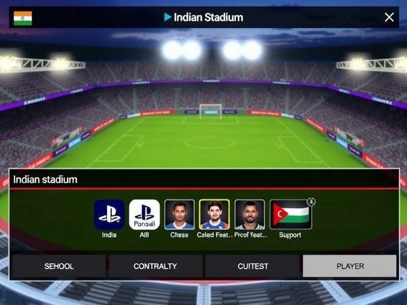 Goa Midfield Icon 16 gameplay screenshot showing Indian stadium